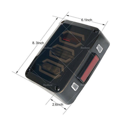 Smoked LED Tail Light Rear Lamp LED Lights Fit for Jeep Wrangler JK 2007-2017-4
