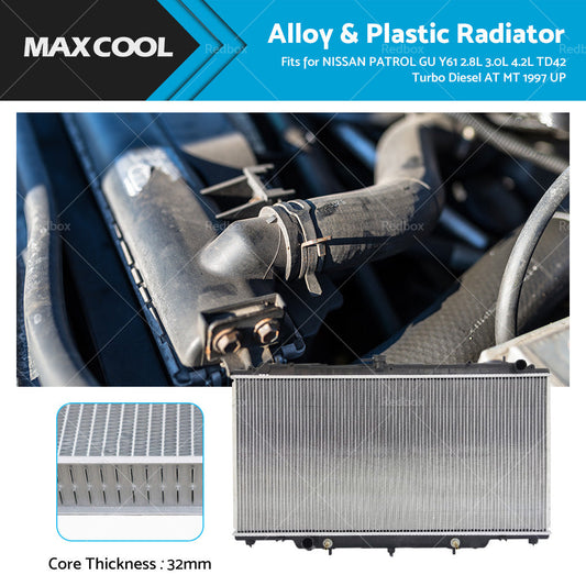 RADIATOR Fit NISSAN PATROL GU Y61 2. 8L 3. 0L 4. 2L TD42 Turbo Diesel AT MT 1997 UP-0