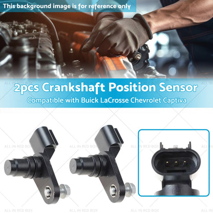 2x Camshaft Position Sensor Suitable for Chevrolet Equinox Captiva GMC 12577245-2