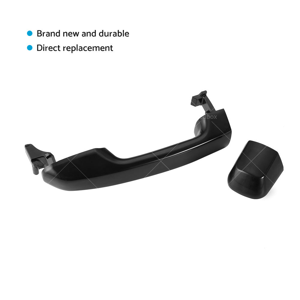 Pair REAR Outer Door Handle Black Suitable For Toyota Prado J150 Series 09-20-1