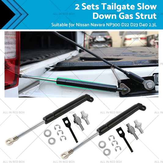 2 Sets Rear Tailgate Easy Down Gas Strut Kit Suitable for Nissan Navara NP300-0