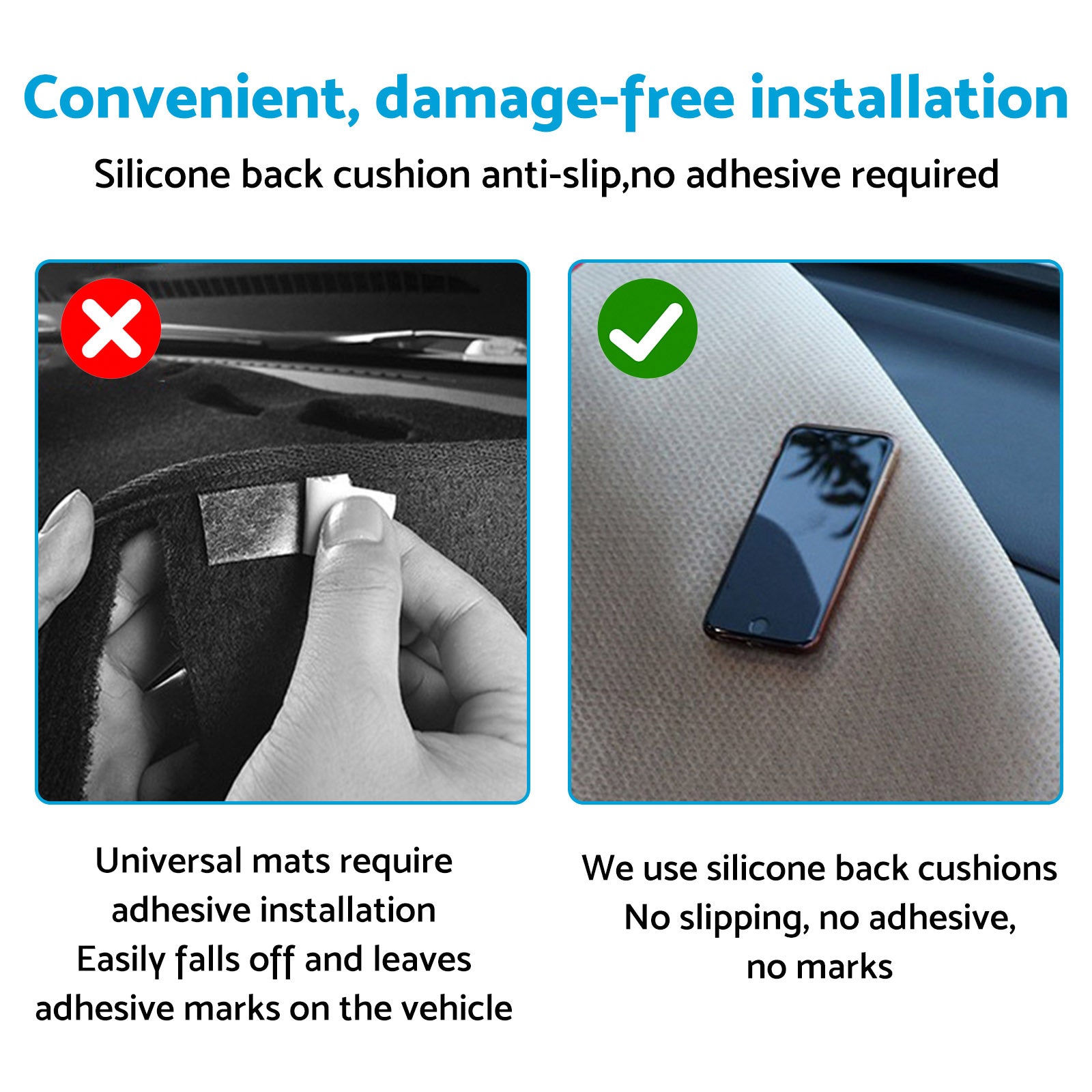 Dash Mat Microfiber Leather Black Suitable For Nissan Navara NP300 D23 2015-On-3