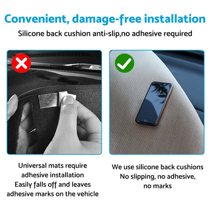 Dash Mat Microfiber Leather Black Suitable For Nissan Navara NP300 D23 2015-On-3
