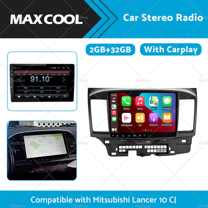 32GB 10. 1inch Carplay Radio Head Unit GPS Navi Suitable for Mitsubishi Lancer 10 CJ-2