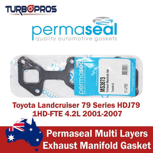 Permaseal Exhaust Manifold Gasket for Toyota Landcruiser 79 Series 1HD-FTE 4.2L