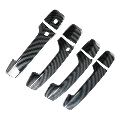 Side Door Handle Covers Suitable For Mitsubishi Triton L200 23-25 Carbon Fiber-4