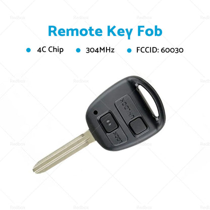 60030 Remote Car Key Suitable For Toyota Corolla Rav4 Tarago Avensis Verso-1