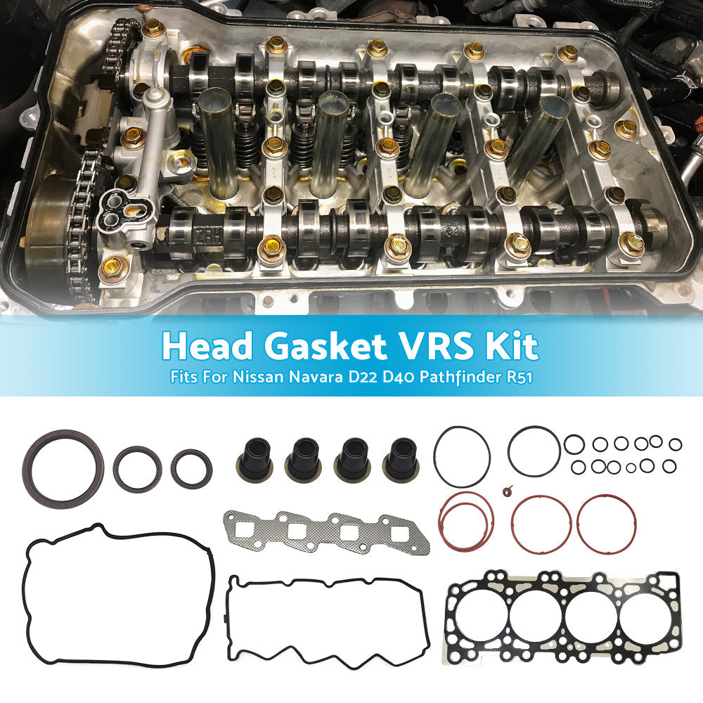 VRS Head Gasket Kit Suitable For Nissan Navara D22 D40 R51 2. 5L YD25 2008-2015-3