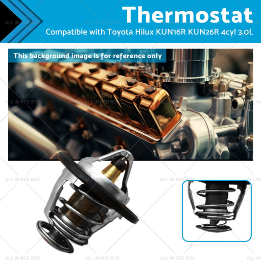 Thermostat Suitable for 2005-2015 Hilux KUN16R KUN26R 4cyl 3. 0L 1KD-FTV Diesel-0