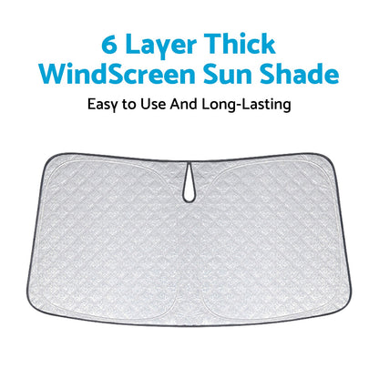 6 Layer Windscreen Sun Shade Suitable For Toyota HiAce 300 2019–2025 Pro UV Protect-4