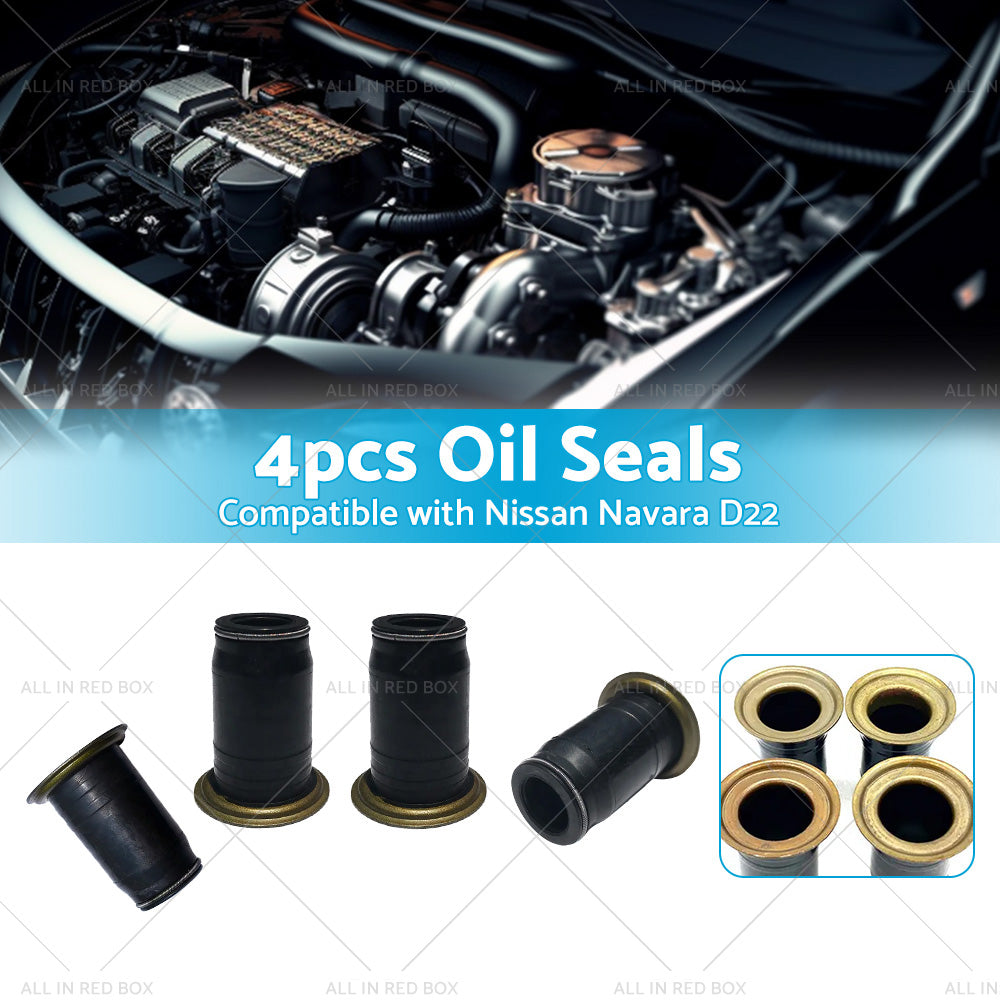 4PCS Diesel Injector Pipe Oil Seal Suitable for Nissan Navara Ute 3L ZD30 01-07-2