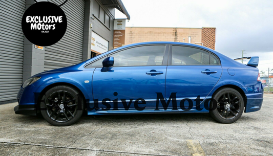 Plastic Mugen  Side Skirts for Honda Civic FD Sedan 2006-2012