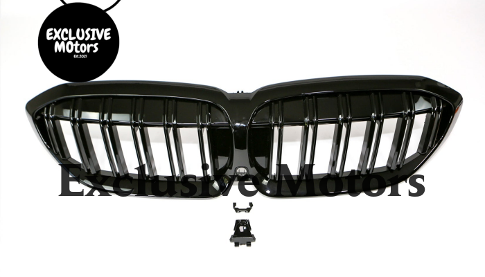Front Bumper Kidney Grille Black for BMW 3 Series 2022-2024