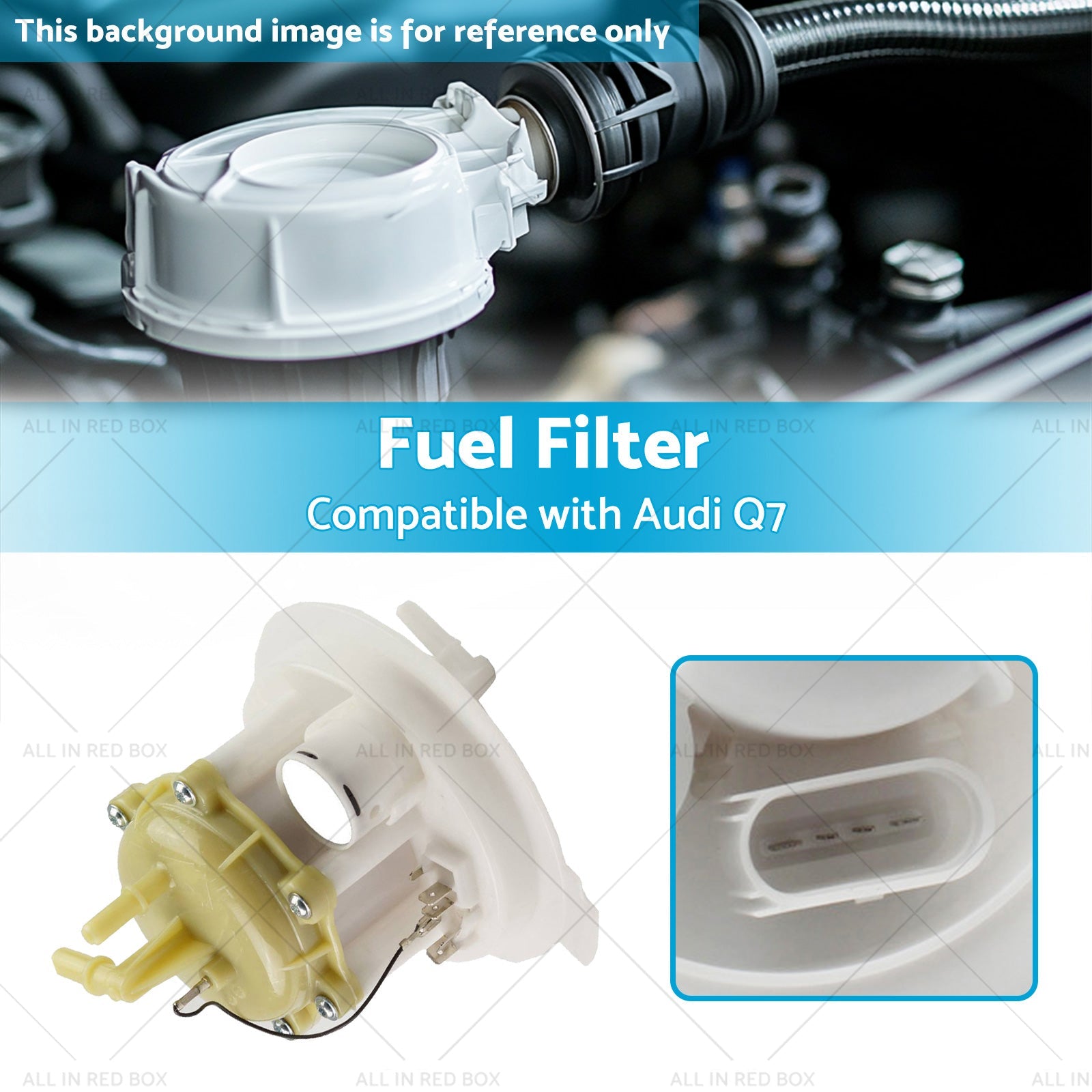 Fuel Filter Suitable for Audi Q7 Base Premium 6 Cyl 3. 6L 2007-2013 7L8919679-2