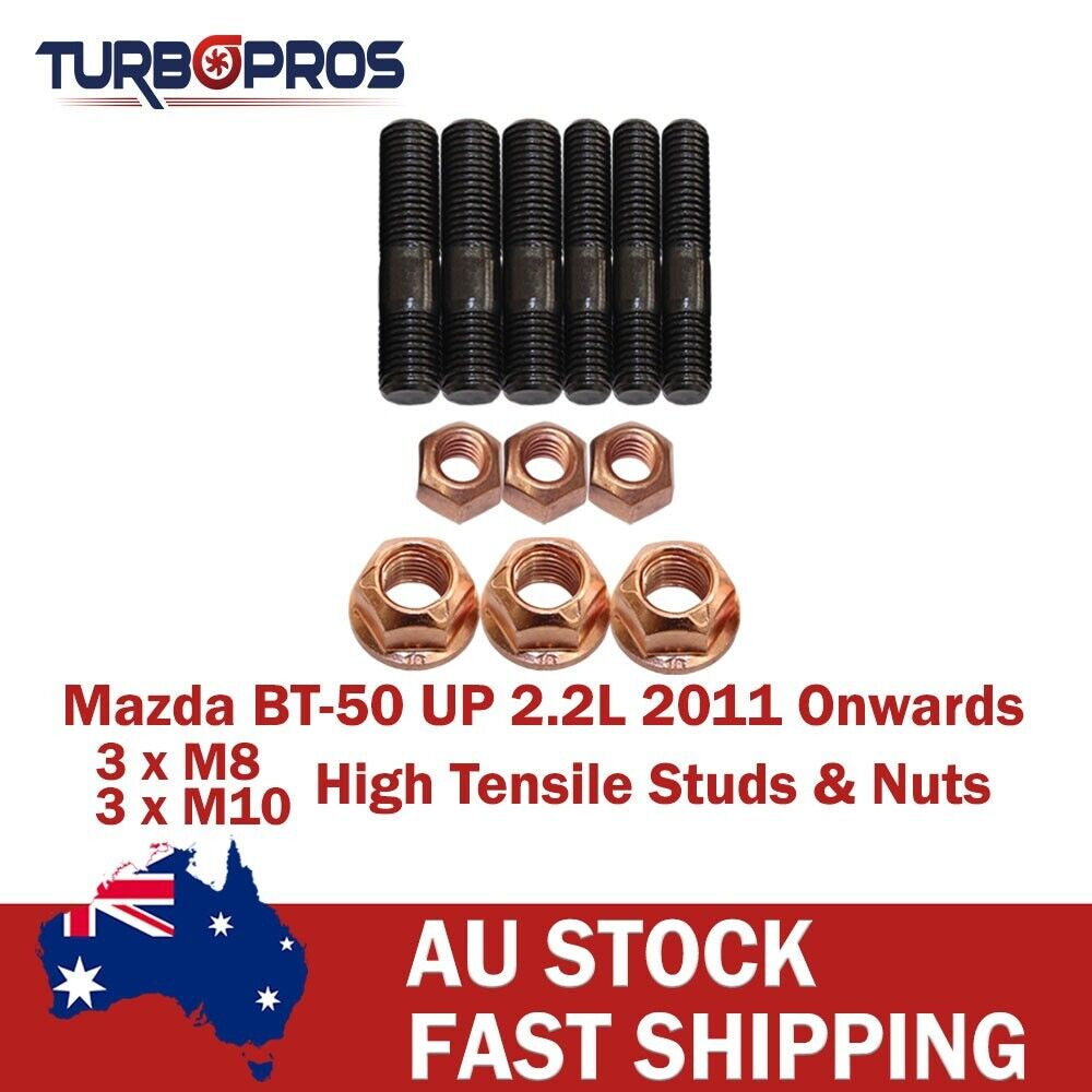High Tensile Turbo Charger Stud Kit for Mazda BT-50 up 2.2L 2011 Onwards