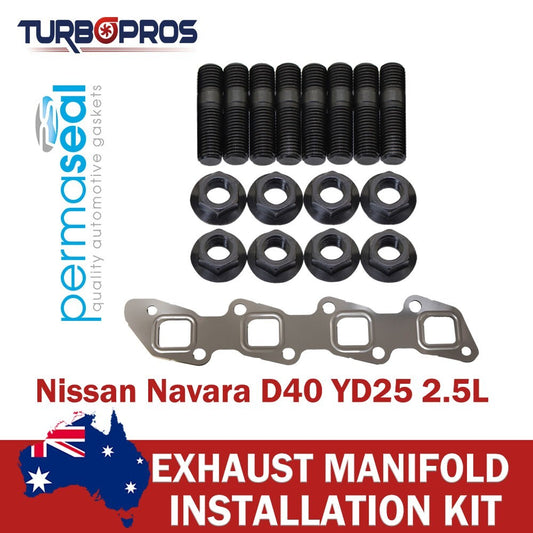 Permaseal Manifold Installation Stud &Gasket Kit for Nissan Navara D40 YD25 2.5L