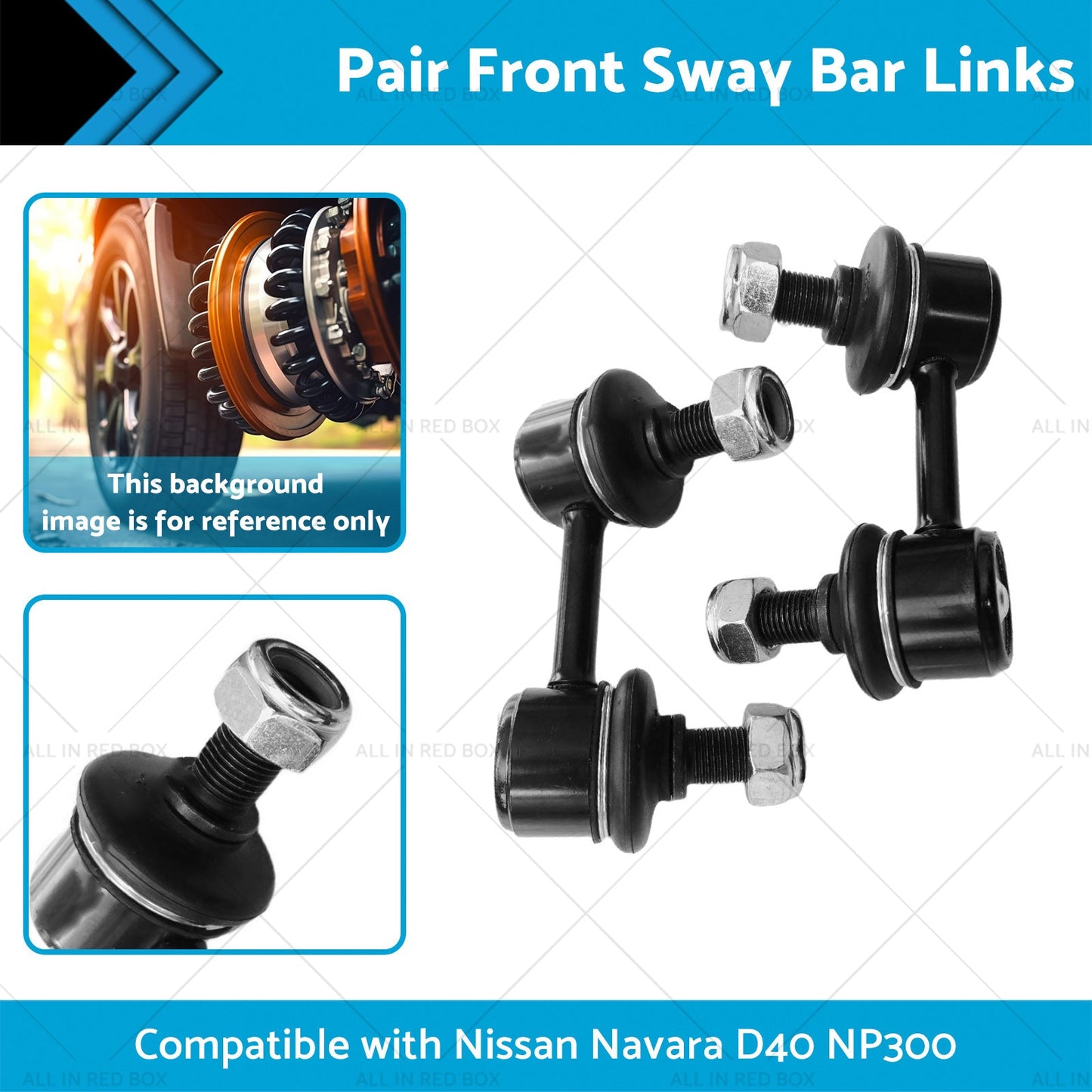 Front Sway Bar Links Suitable for Nissan Navara D40 Pathfinder R51 NP300 05-15-1