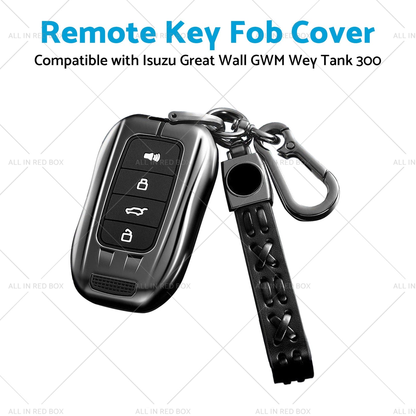 Alloy Car Remote Key Fob Cover Key Case Suitable for Great Wall GWM Wey Tank 300-4