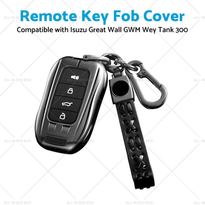 Alloy Car Remote Key Fob Cover Key Case Suitable for Great Wall GWM Wey Tank 300-4