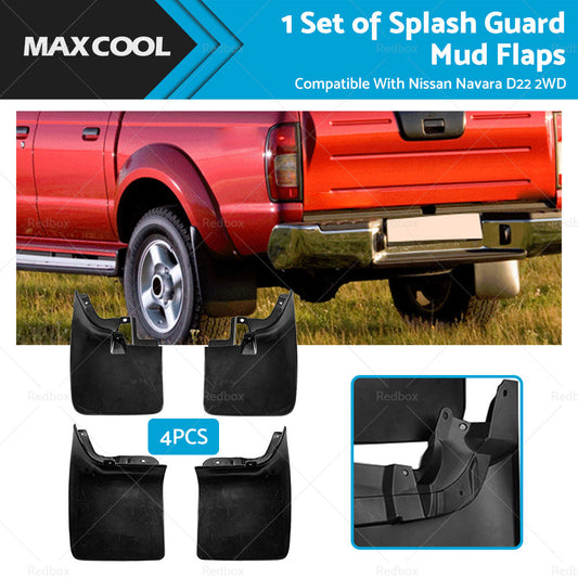 Splash Guard Mud Flaps Front Rear Suitable For Nissan Navara D22 2WD 1998-2005-0