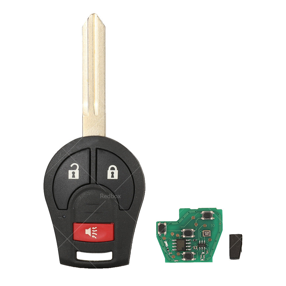 3 Buttons 433MHz Car Remote Key For Nissan X-Trail T31 Tiida Micra Pulsar Almera-4