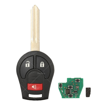 3 Buttons 433MHz Car Remote Key For Nissan X-Trail T31 Tiida Micra Pulsar Almera-4