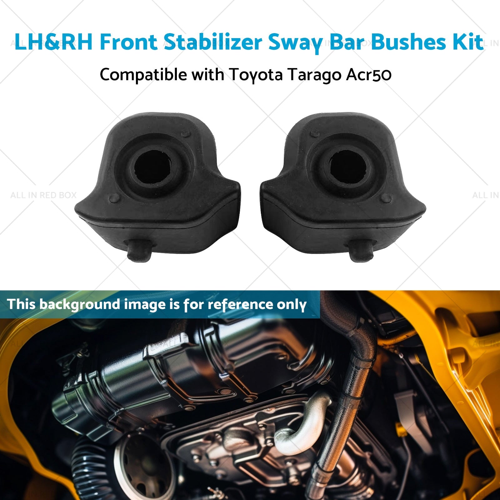 Front Stabilizer Sway Bar Bushes Kit LH and RH Suitable for Toyota Tarago Acr50-4