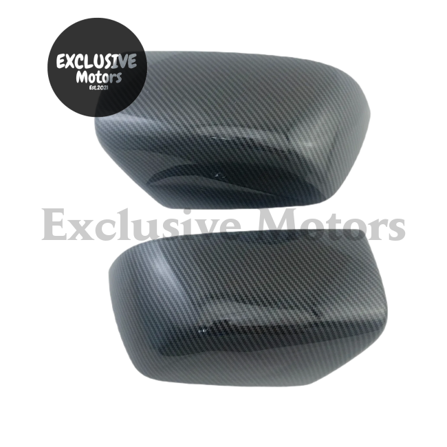 2Pcs Carbon Door Mirror Covers For Isuzu Dmax 2012-2017