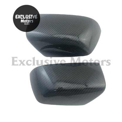 2Pcs Carbon Door Mirror Covers For Isuzu Dmax 2012-2017