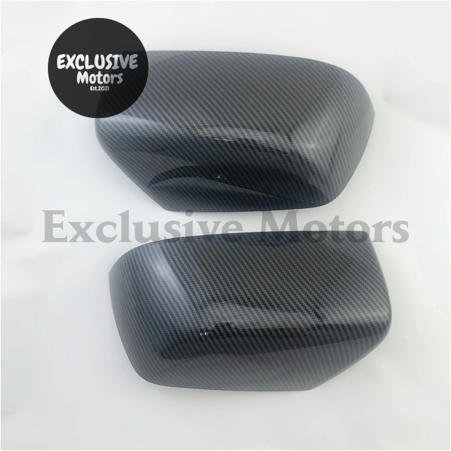 2Pcs Carbon Door Mirror Covers For Isuzu Dmax 2012-2017