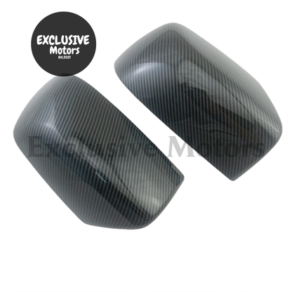 2Pcs Carbon Door Mirror Covers For Isuzu Dmax 2012-2017