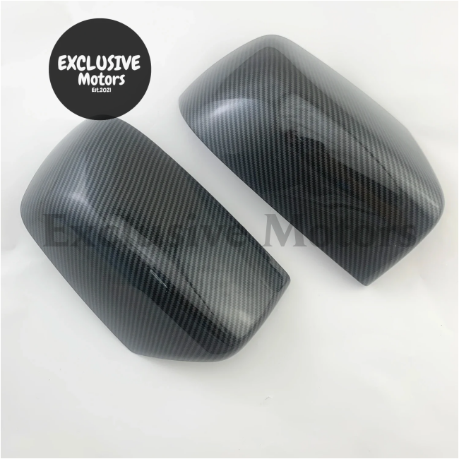 2Pcs Carbon Door Mirror Covers For Isuzu Dmax 2012-2017