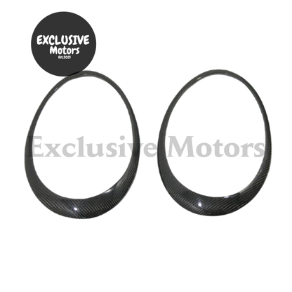 2Pcs Carbon Fiber Eyebrow Trim For Porsche 911 991 (2012-2018)