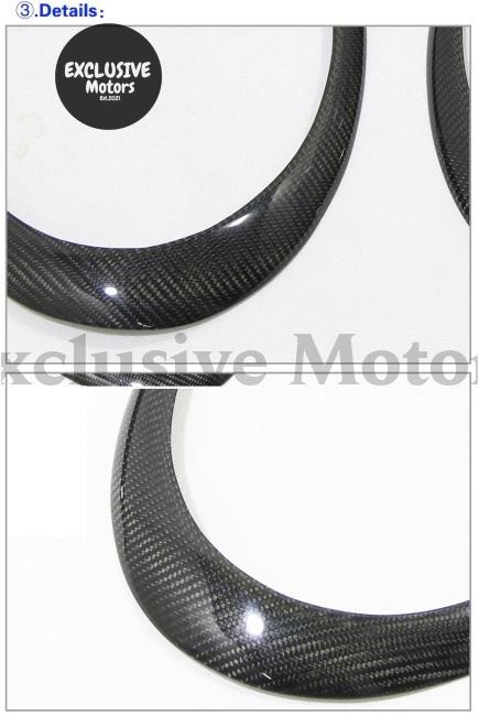 2Pcs Carbon Fiber Eyebrow Trim For Porsche 911 991 (2012-2018)