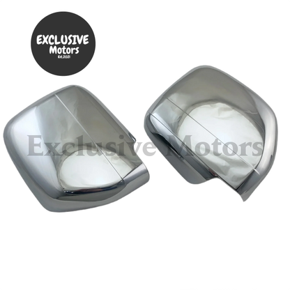 2Pcs Chrome Door Mirror Covers For Toyota Land Cruiser Prado