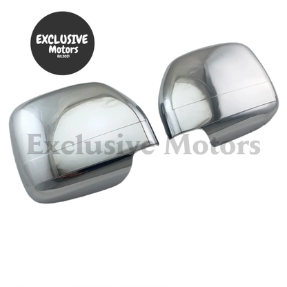 2Pcs Chrome Door Mirror Covers For Toyota Land Cruiser Prado