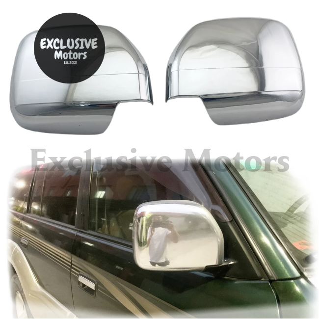 2Pcs Chrome Door Mirror Covers For Toyota Land Cruiser Prado