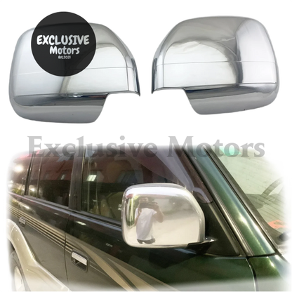 2Pcs Chrome Door Mirror Covers For Toyota Land Cruiser Prado