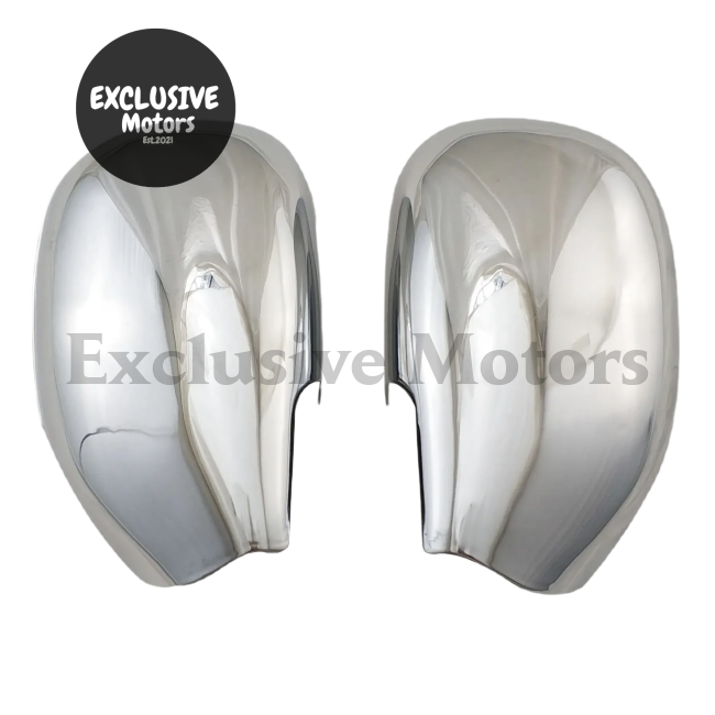 2Pcs Chrome Door Mirror Covers For Toyota Rav4 (1996-2000)