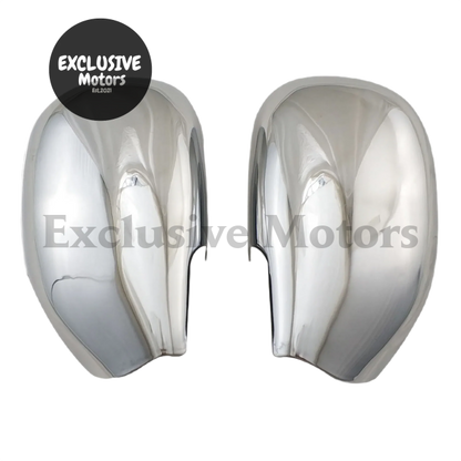 2Pcs Chrome Door Mirror Covers For Toyota Rav4 (1996-2000)