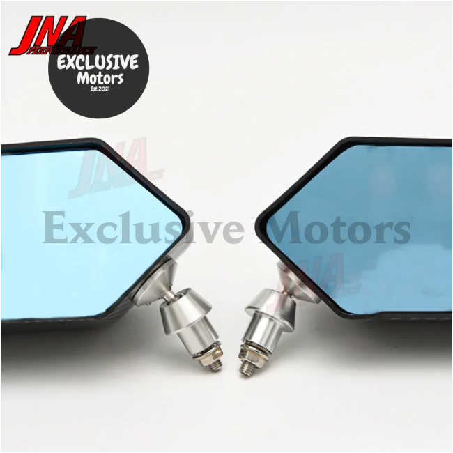 2Pcs Retro Car Rearview Side Mirror F1 Style