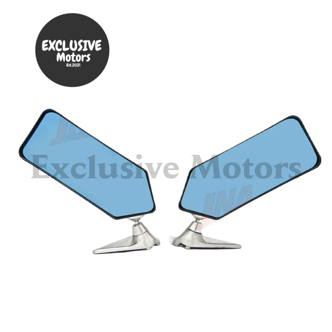 2Pcs Retro Car Rearview Side Mirror F1 Style