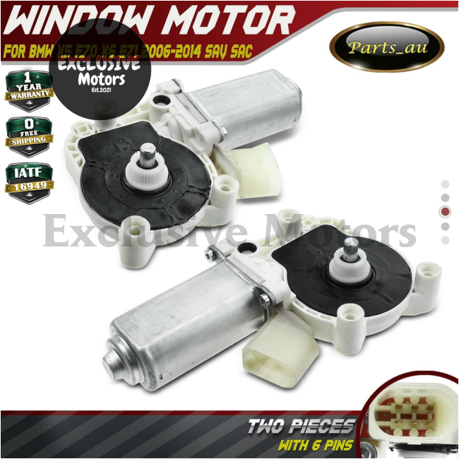 2X Front/Rear Right & Left Window Lift Motors for BMW X5 E70, X6 E71 (2006-2014)