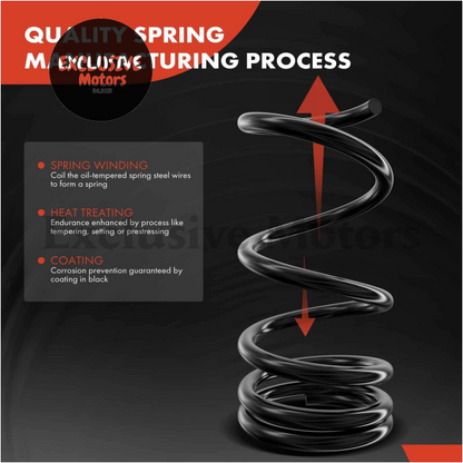 2X Rear LH & RH Coil Springs for Nissan Pulsar N16 Series 