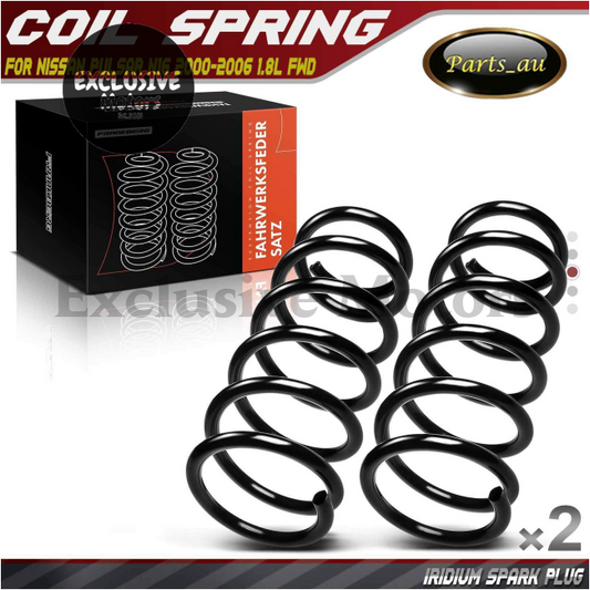 2X Rear LH & RH Coil Springs for Nissan Pulsar N16 Series 