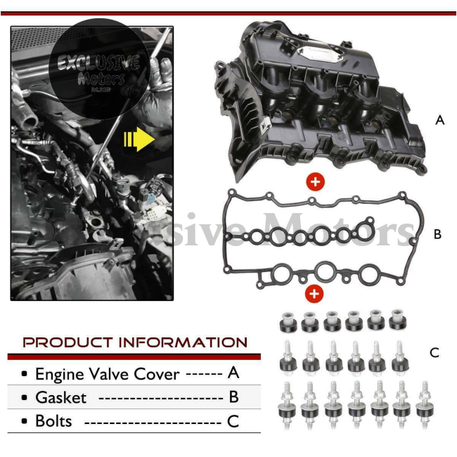 2X Inlet Manifold Valve Cover for Land Rover Range Rover Sport (L320), Discovery