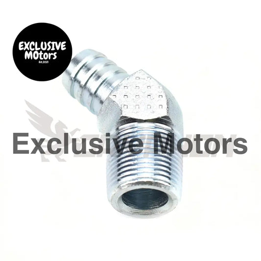 3/4" Barb 45 Degree Turbo Oil Drain Fitting Nissan Rb20 Rb25 Rb30 Engine Block