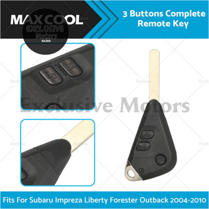 3-Button Remote Key for Subaru Impreza, Liberty, Forester(2004-2010)