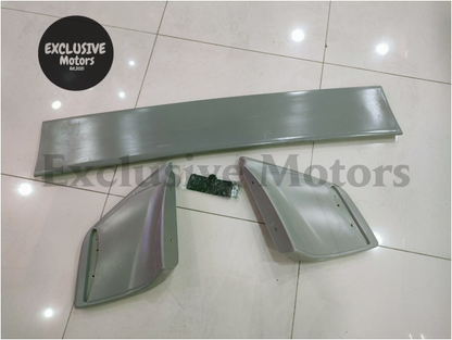 Rear High Wing Spoiler (3-Piece) for Mitsubishi Lancer Evolution EVO (2003-2007)