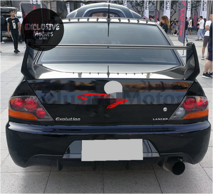 Rear High Wing Spoiler (3-Piece) for Mitsubishi Lancer Evolution EVO (2003-2007)